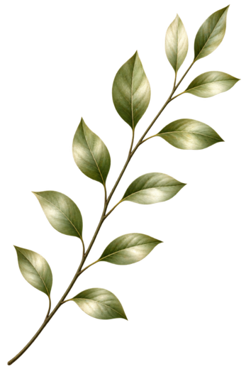 Decorative leafy branch on the left of the differentiators section