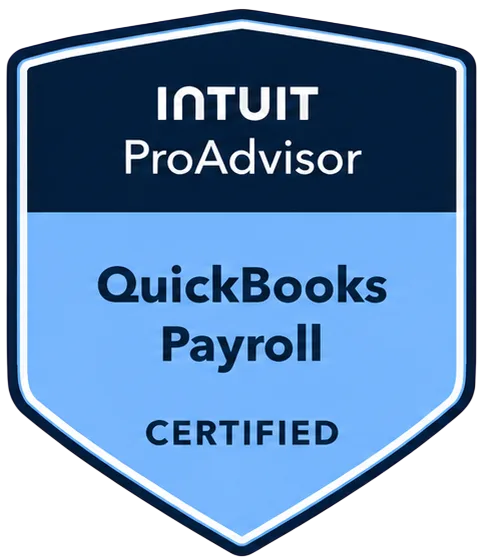 Intuit ProAdvisor QuickBooks Payroll certified badge