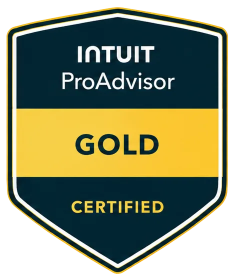 Intuit ProAdvisor Gold certified badge